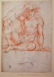 Homme nu - Dessin