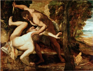 Caïn tuant Abel, 1550-1553. 149 x 196 cm. Galleria dell