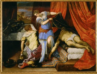 Judith et Holopherne (huile sur toile)