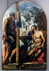 Saint André et Saint Jérôme, vers 1551-52 (huile sur toile)
