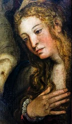 La mise au tombeau du Christ, détail de Sainte Marie-Madeleine, vers 1559/62 (huile sur toile)