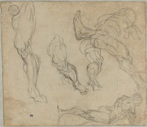 Figures et jambes (verso)