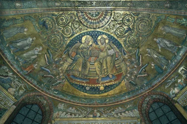 Couronnement de la Vierge, abside de la basilique Sainte-Marie-Majeure, Rome, 1287-92