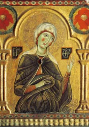 Figure de Marie, de Rédempteur avec la Madone et trois saints