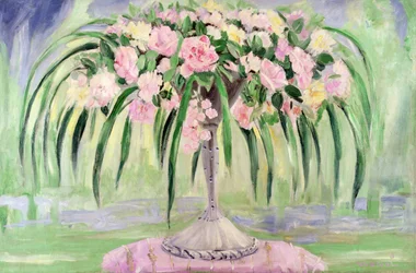 Roses dans un vase Art Nouveau