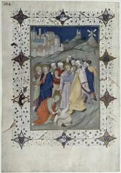 MS 11060-11061 Heures de la Croix : Matines et Laudes, La trahison de Judas, des 