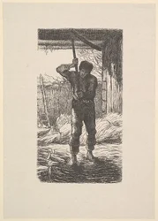 Homme battant le blé, 1853