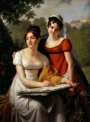 Portraits de Mesdemoiselles Duval, premier quart du 19ème siècle