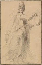 Danseuse avec un tambourin