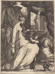 La Vierge filant