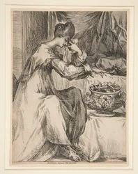 Femme au brasero