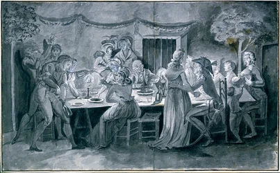 Dîner de noces pendant la Révolution