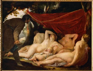 Vénus et les Grâces surprises par un mortel ...