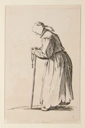 Mendiante avec un rosaire, de Les mendiants (La mendiante aux rosaire)