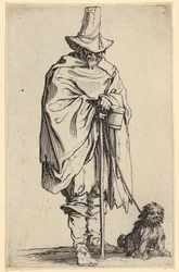 Aveugle et son chien, planche 22 de la série «Les Mendiants»