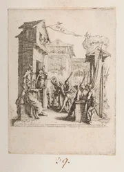 Christ devant Caïphe, no. 7 de 11 de La Petite Passion