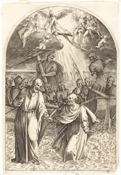 Le Christ marchant sur les eaux [deuxième planche]