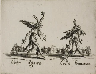 Cicho Sgarra - Collo Francisco, planche 6 des Balli di Sfessania