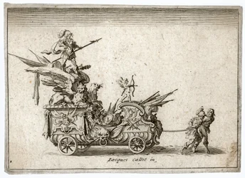 Combat a la barriere. Gravure Un char. Meaume 490-503 ... (gravure)