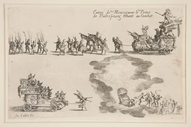 Combat à la Barrière, Entrée du Prince de Plaltzbourg