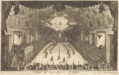 Entrée de Son Altesse à pied, 1627