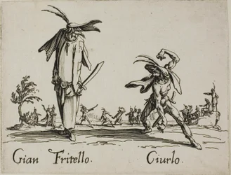 Gian Fritello - Ciurlo, assiette 7 des Balli di Sfessania