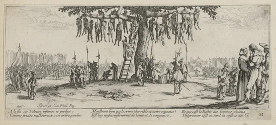 Accrochage, feuille n° 11 de la série « Les horreurs de la guerre »