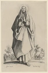 La Sainte Vierge Marie, planche 3 de la série « Jésus, les douze apôtres et Marie »