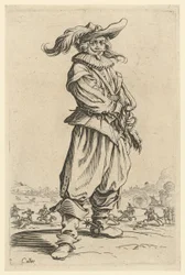 Le guerrier au grand chapeau à plumes