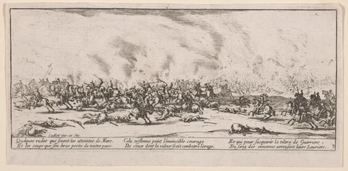La Bataille, illustration de Les Grandes misères de la guerre