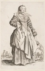 Dame au large col, de la série « La Noblesse de Lorraine »