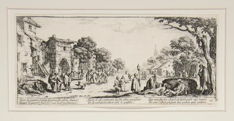Les grandes misères de la guerre: No. 16 - Les mourants sur le bord des routes