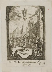 Martyre de saint Jacques le Majeur, quatrième planche des Martyres des Apôtres