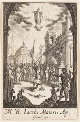 Martyre de saint Jean le Majeur, planche 4 des Martyres des Apôtres