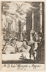 Martyre de saint Jean le Mineur, planche sept des Martyres des Apôtres