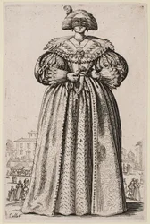 Dame masquée, de la série « La Noblesse de Lorraine »