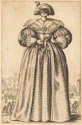 Femme noble masquée