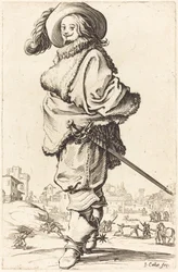Noble homme avec plastron en fourrure