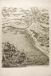 Planche six de La Siège de la Rochelle