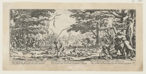 Vengeance des paysans, planche 17 de la série « Misères de la guerre »