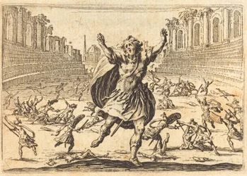 Escarmouche dans un cirque romain, vers 1622