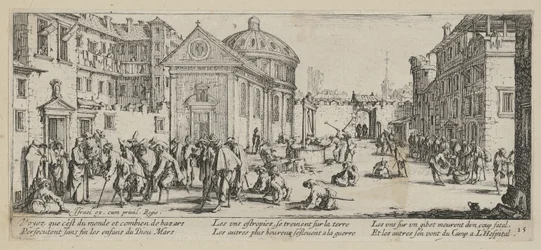 Hôpital, planche 15 de la série «Misères de la guerre»