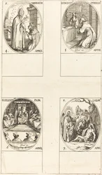 Saint Ambroise ; Saint Vincent Ferrier ; Saint Célestin ; Saint Lazare