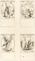 Saint Patrick; Sainte Gertrude; Saint Gabriel, Archange; Saint Édouard
