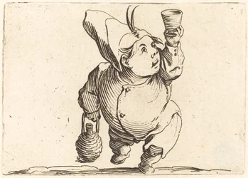 Le buveur, vue de face