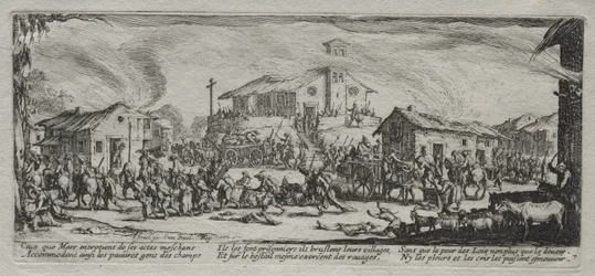 Les Grandes Misères de la guerre : Pillage et incendie d