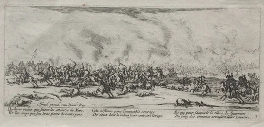 Les Grandes Misères de la guerre : La bataille