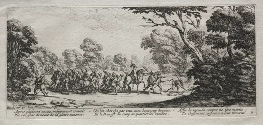 Les misères de la guerre : Arrestation des malfaiteurs, 1633