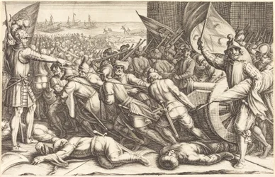 Le réembarquement des troupes
