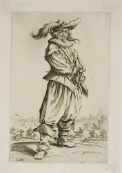 Le soldat au chapeau à plumes, planche trois de La Noblesse